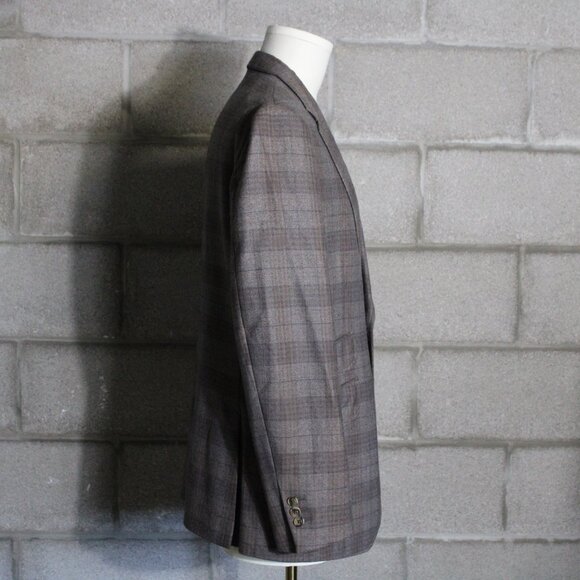 Coppley Ermenegildo Zegna SZ 40R Sports Jacket Blazer Tan & Gray - Picture 3 of 7